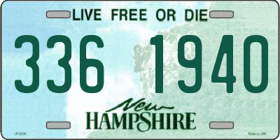 NH license plate 3361940