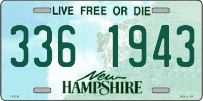 NH license plate 3361943