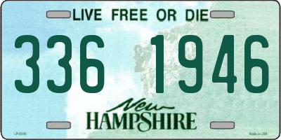 NH license plate 3361946