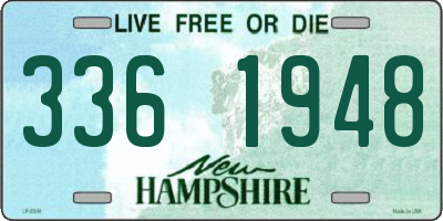 NH license plate 3361948