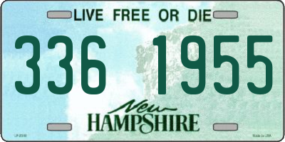 NH license plate 3361955