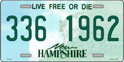 NH license plate 3361962