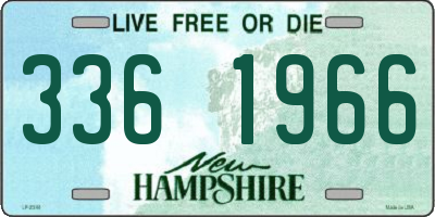 NH license plate 3361966