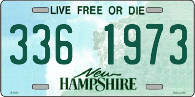 NH license plate 3361973