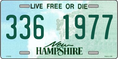 NH license plate 3361977