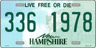 NH license plate 3361978
