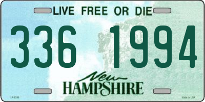 NH license plate 3361994