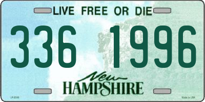 NH license plate 3361996