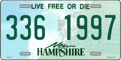 NH license plate 3361997
