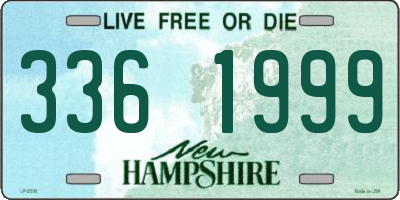 NH license plate 3361999