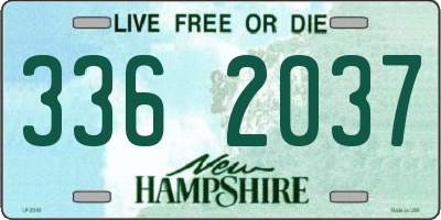 NH license plate 3362037