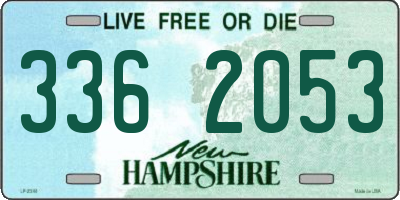 NH license plate 3362053
