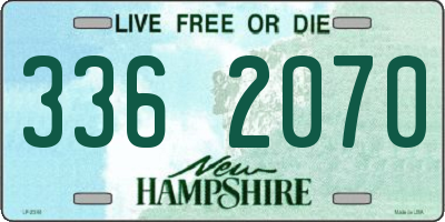 NH license plate 3362070