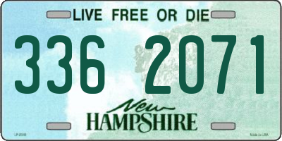 NH license plate 3362071