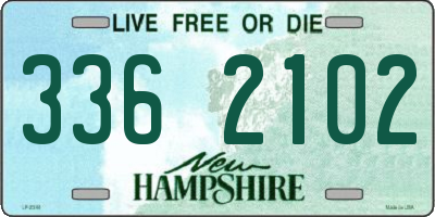 NH license plate 3362102