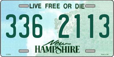 NH license plate 3362113