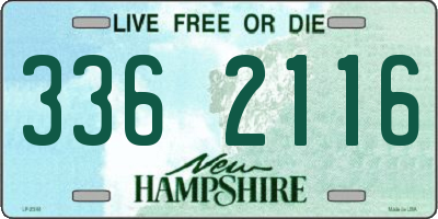NH license plate 3362116