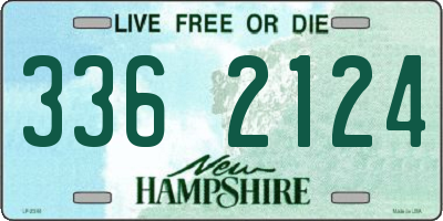 NH license plate 3362124