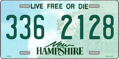 NH license plate 3362128