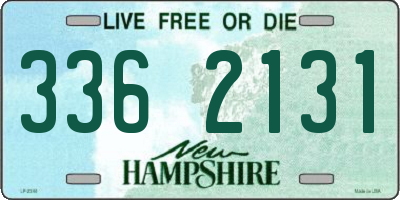 NH license plate 3362131