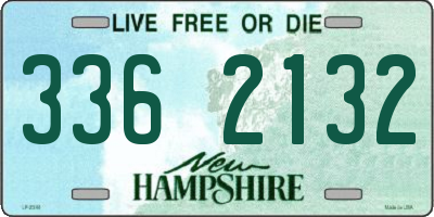 NH license plate 3362132