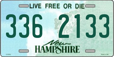 NH license plate 3362133