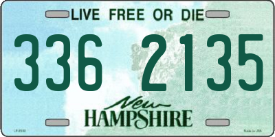 NH license plate 3362135