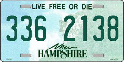 NH license plate 3362138