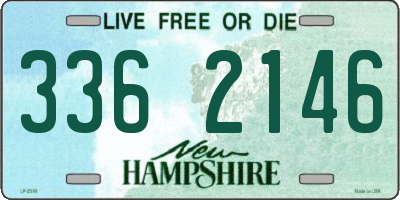 NH license plate 3362146