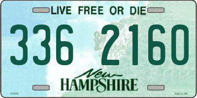 NH license plate 3362160