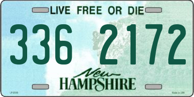 NH license plate 3362172