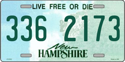 NH license plate 3362173