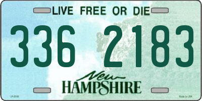 NH license plate 3362183