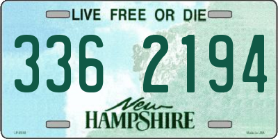 NH license plate 3362194