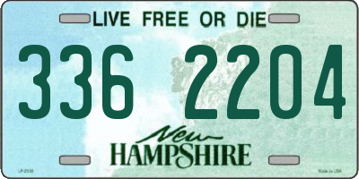 NH license plate 3362204