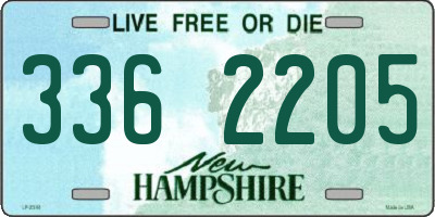 NH license plate 3362205