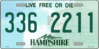 NH license plate 3362211