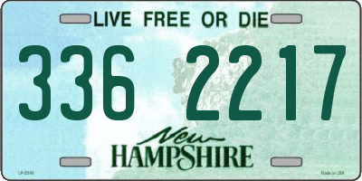 NH license plate 3362217