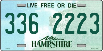 NH license plate 3362223