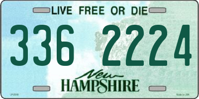 NH license plate 3362224