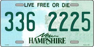 NH license plate 3362225