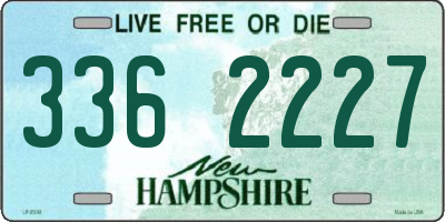 NH license plate 3362227