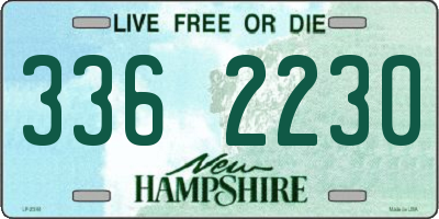 NH license plate 3362230