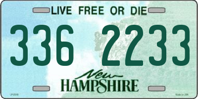 NH license plate 3362233