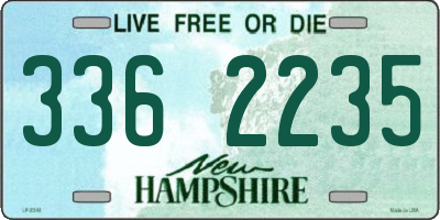 NH license plate 3362235