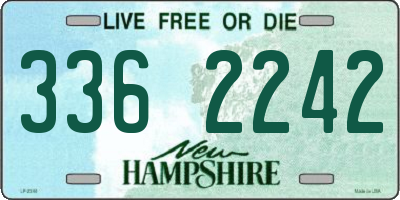 NH license plate 3362242