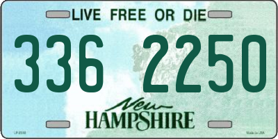 NH license plate 3362250