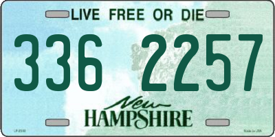 NH license plate 3362257