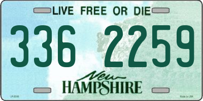 NH license plate 3362259