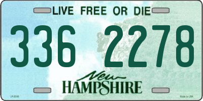 NH license plate 3362278